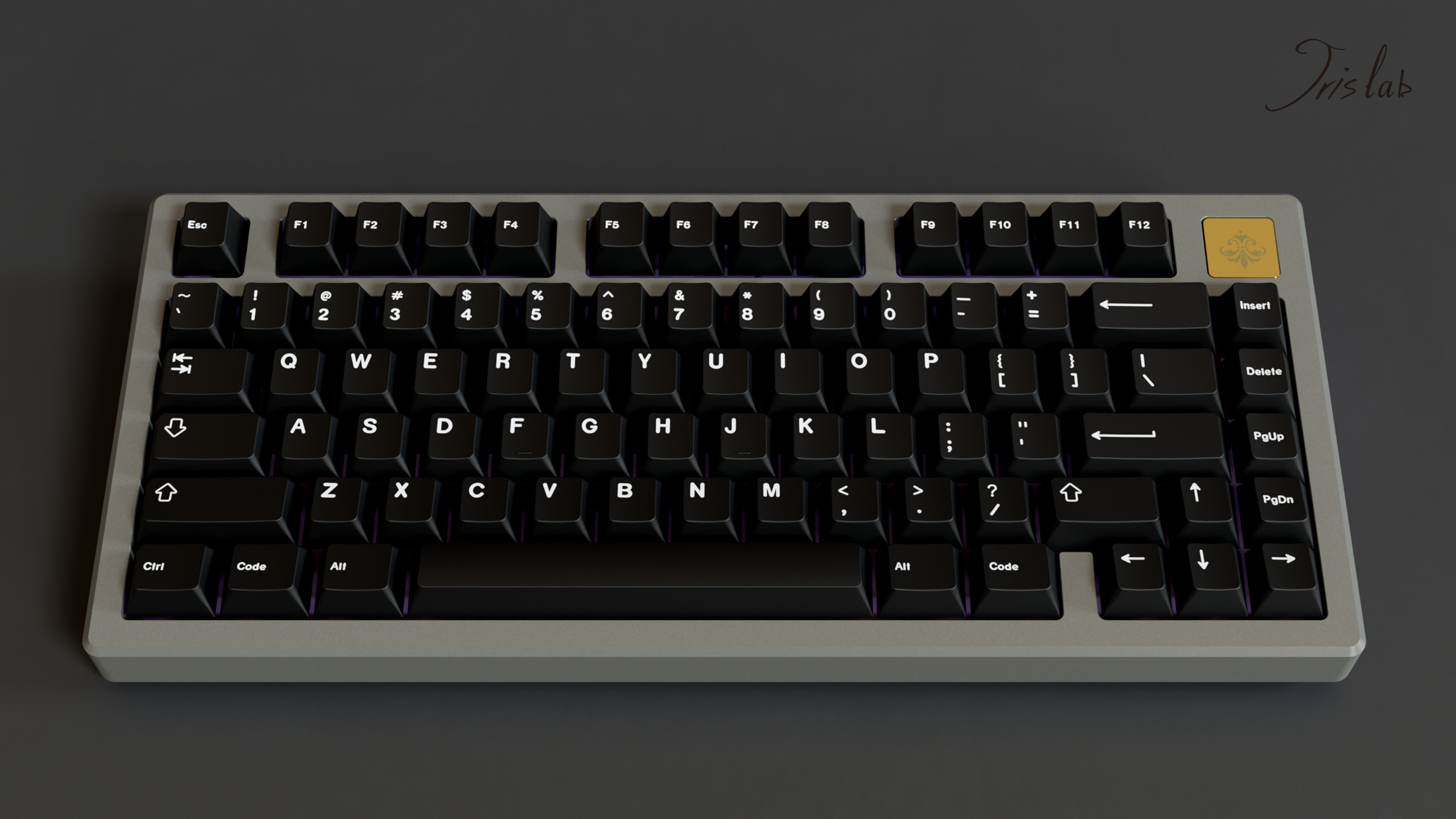 [Group-Buy] Jris75 PCB Gasket Mount Keyboard Kit - Grey&Black（PVD Weight）