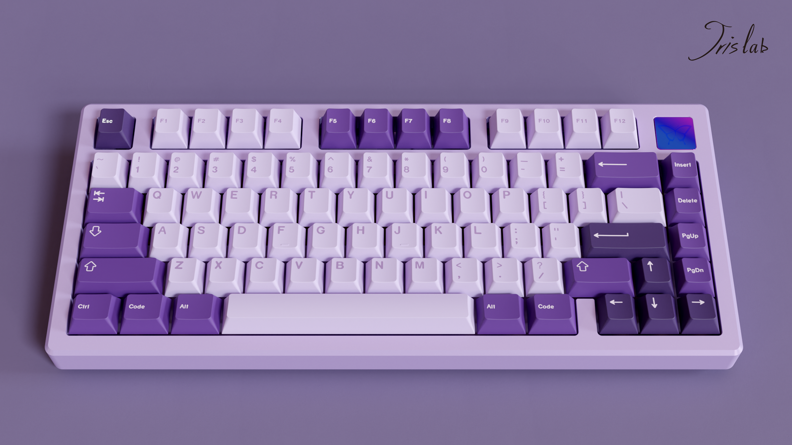 [Group-Buy] Jris75 PCB Gasket Mount Keyboard Kit - Lilac（PVD Weight）