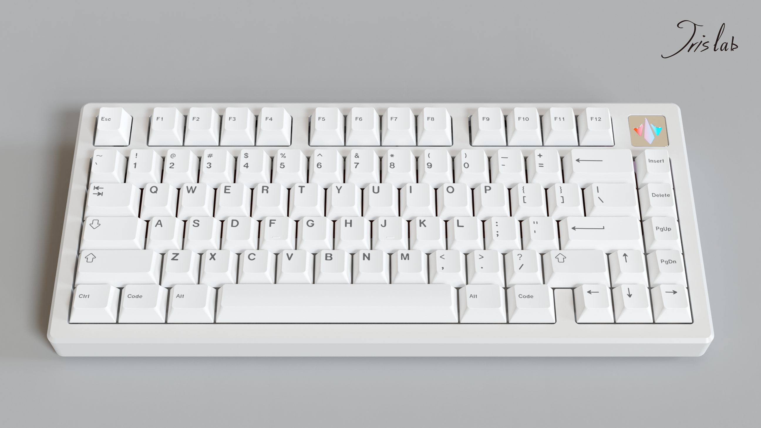[Group-Buy] Jris75 PCB Gasket Mount Keyboard Kit - E-White（PVD Weight）